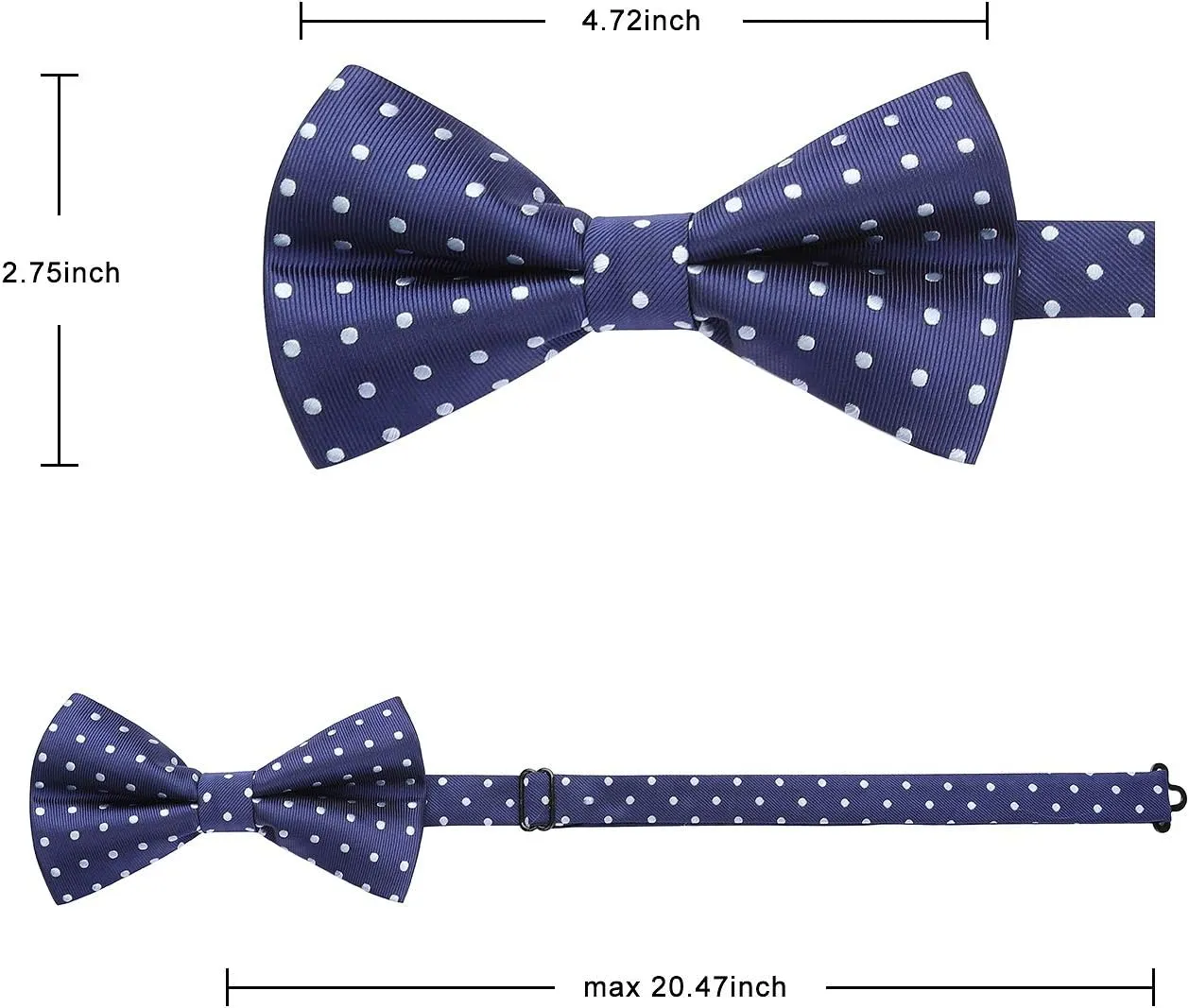 3/6 Pack Bow Tie Paisley Plaid Dot Pre-Tie Bow Tie Classic Formal Bow Ties for Men Adjustable Bowtie Tuxedo Wedding