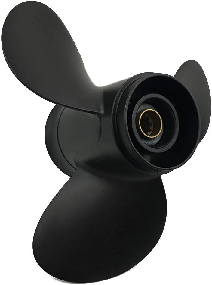9.9x10 9.9x11 9.9x12 9.9x13 9.9x14 Aluminum Propeller for Tohatsu/Nissan Outboards with 10 Spline Tooth 25HP 30HP