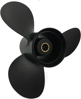 9.9x10 9.9x11 9.9x12 9.9x13 9.9x14 Aluminum Propeller for Tohatsu/Nissan Outboards with 10 Spline Tooth 25HP 30HP