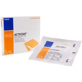 Acticoat 3 Day Burn Dressing with Silver Coated Antimicrobial Barrier, 2x2 Inches, 5 box