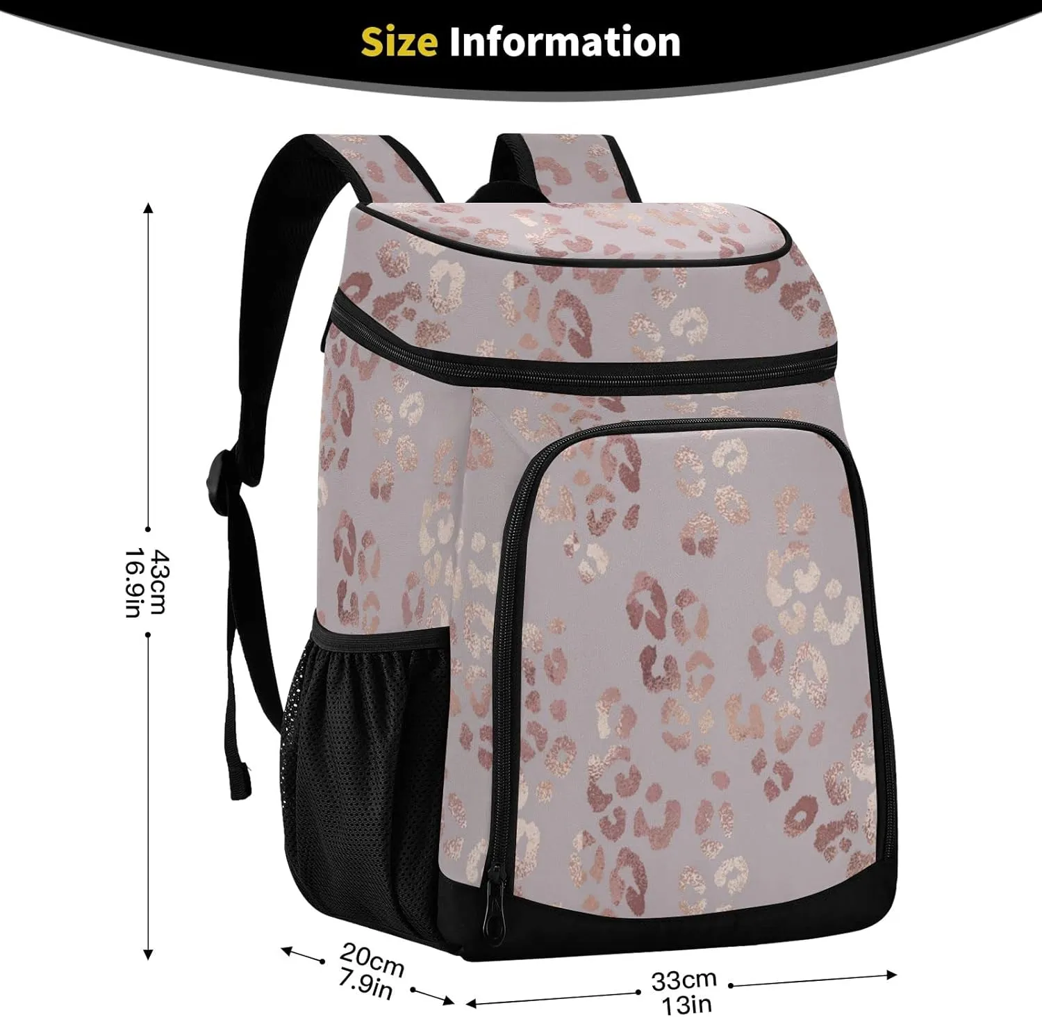 ALAZA Backpack Cooler for Women Men Insulated Waterproof Leak Proof Coolers for Hiking Camping Beach, 36 Cans
