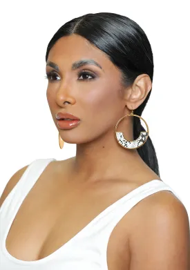 Black and White Earrings