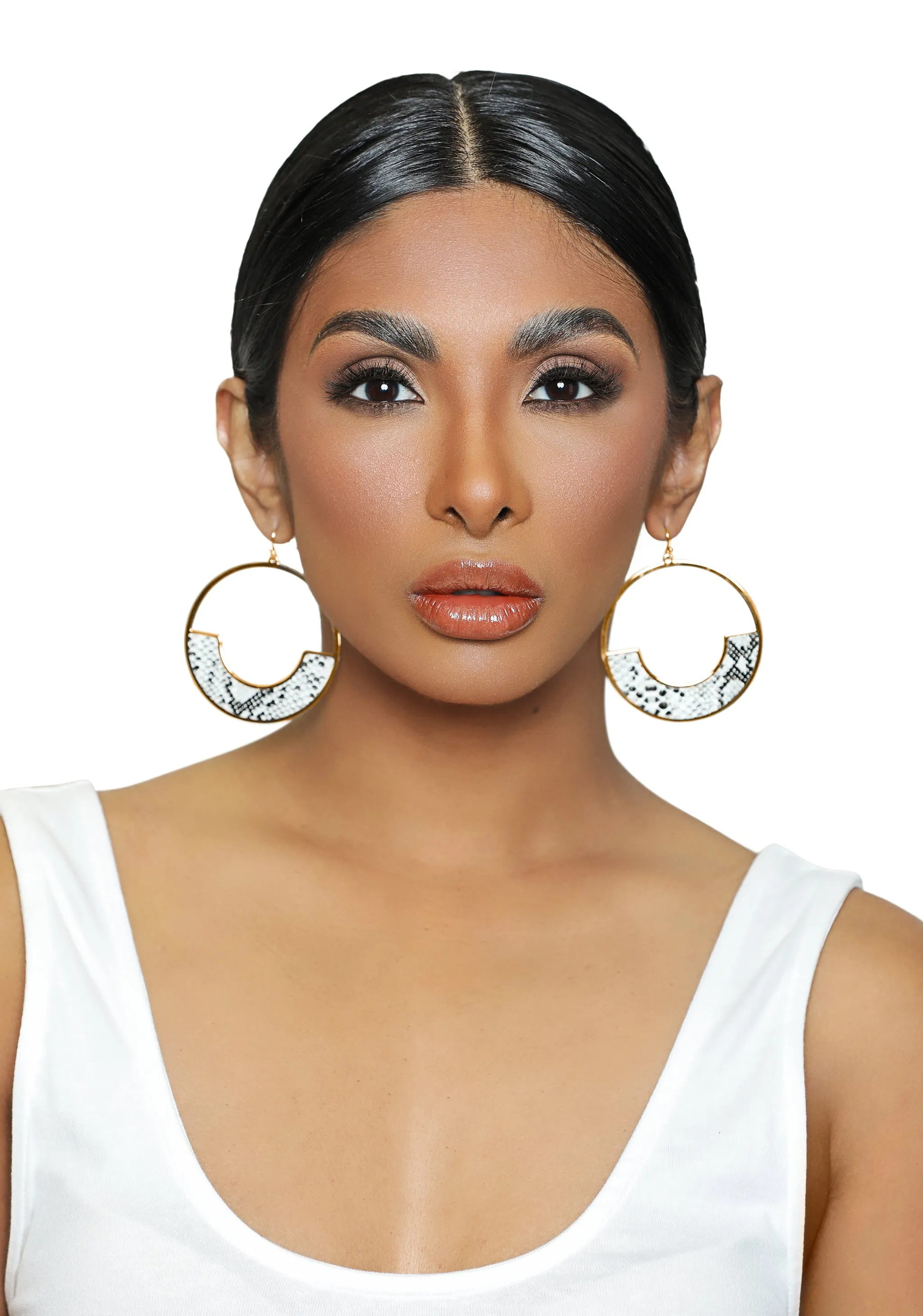 Black and White Earrings