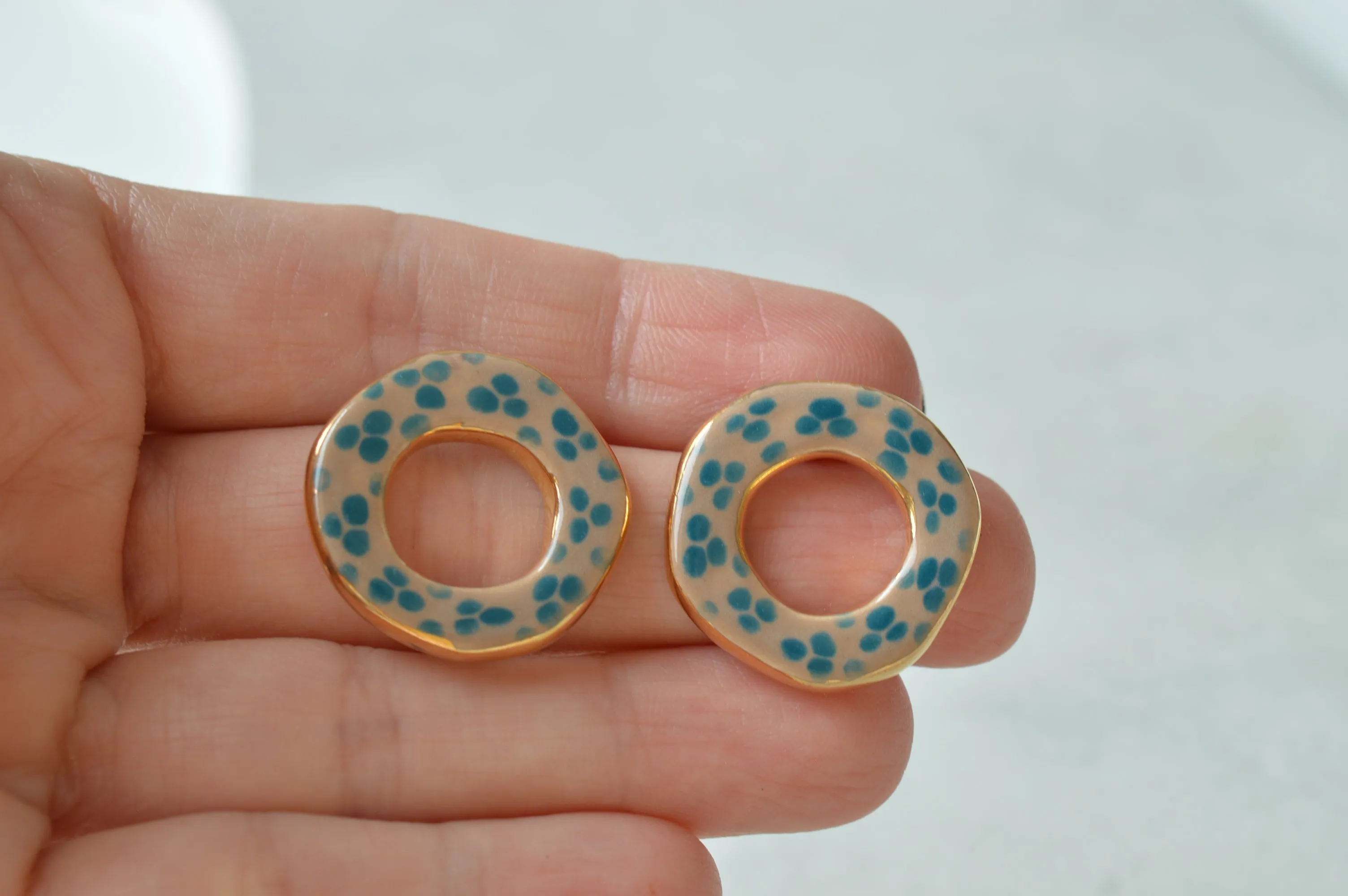 Ceramic earrings No. 26