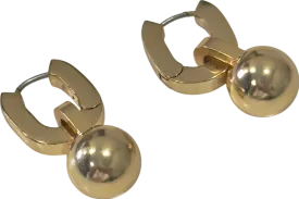 cos Metallic Ball Pendant Hoop Earrings One Size