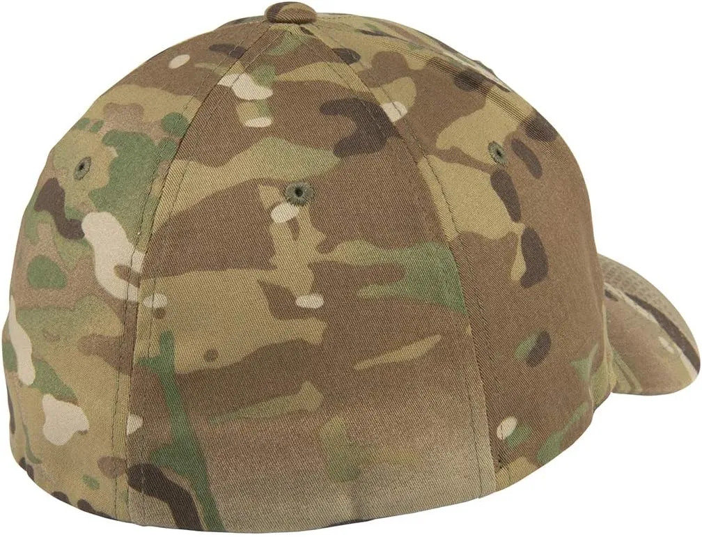 Custom Embroidered Firefighter hat. Flex Baseball 6277/6477 Baseball Cap. Firefighter Maltese Cross Flex Baseball hat