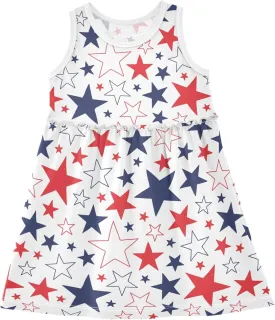 Fashion Girls Dress Cute Pattern Sleeveless Summer Casual Sundress A-line Dress 2T-8Y