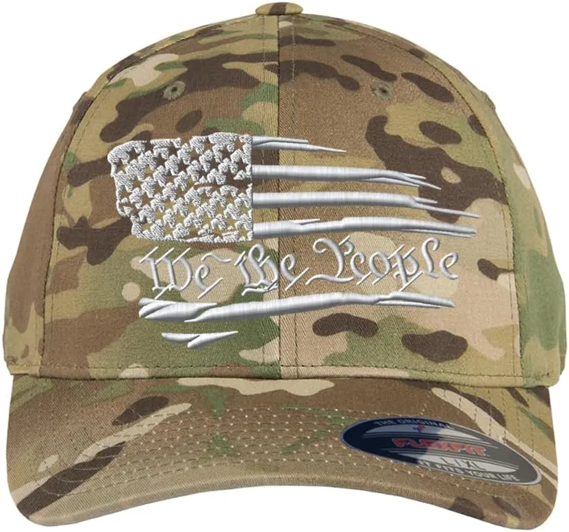 Flex Baseball 2A 1791 and We The People - Protect The 2nd Amendment hat- Custom Embroidered Flex Fitted Baseball Cap