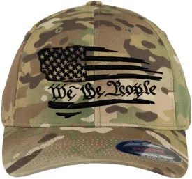 Flex Baseball 2A 1791 and We The People - Protect The 2nd Amendment hat- Custom Embroidered Flex Fitted Baseball Cap