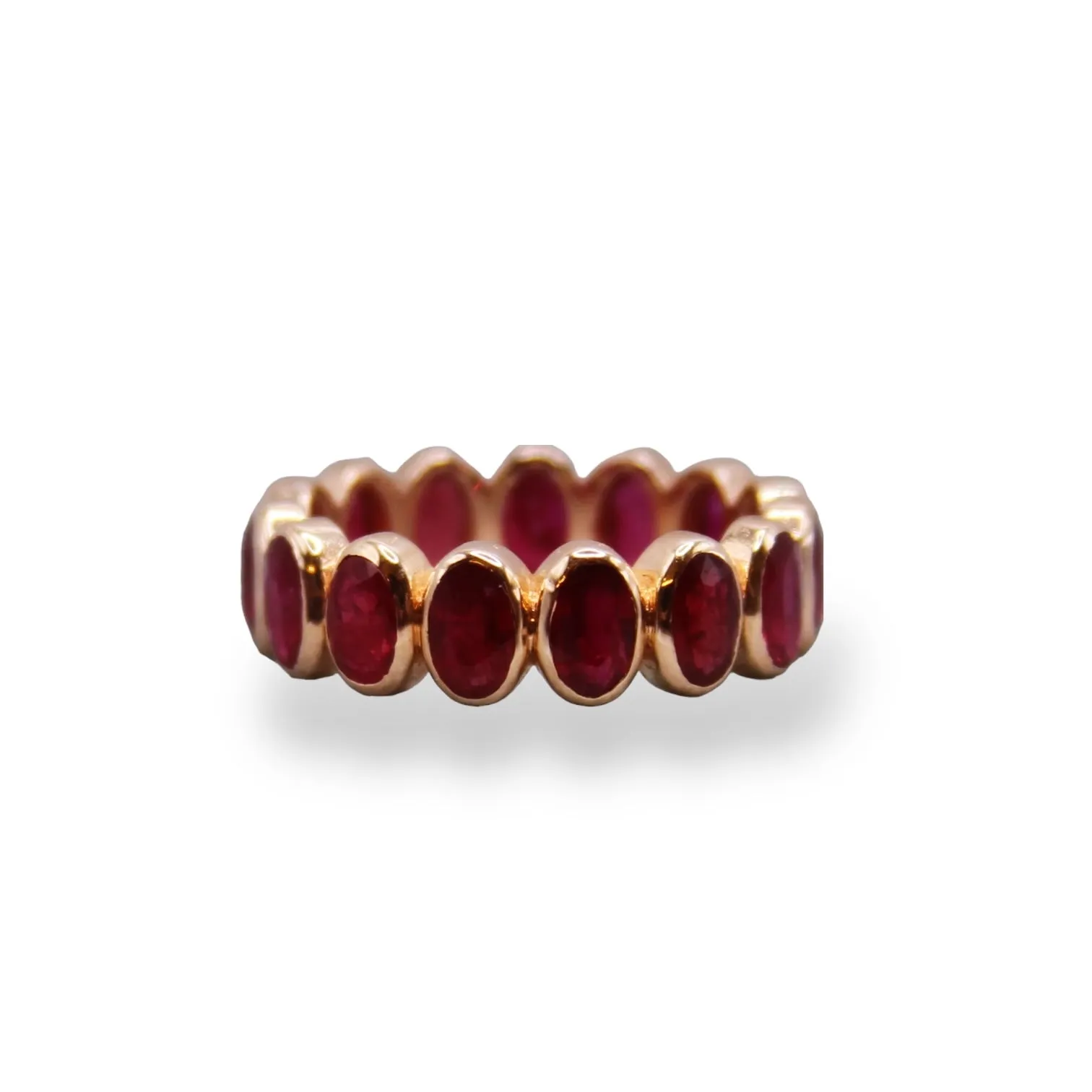 Gemstone Bezel Eternity Ring