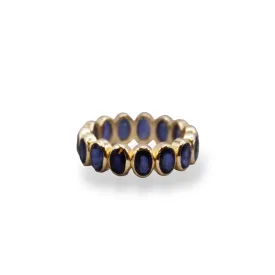 Gemstone Bezel Eternity Ring