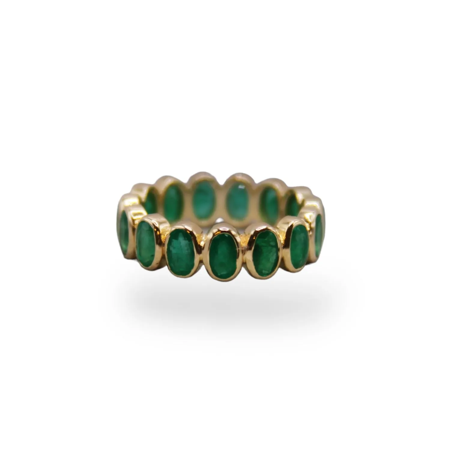Gemstone Bezel Eternity Ring