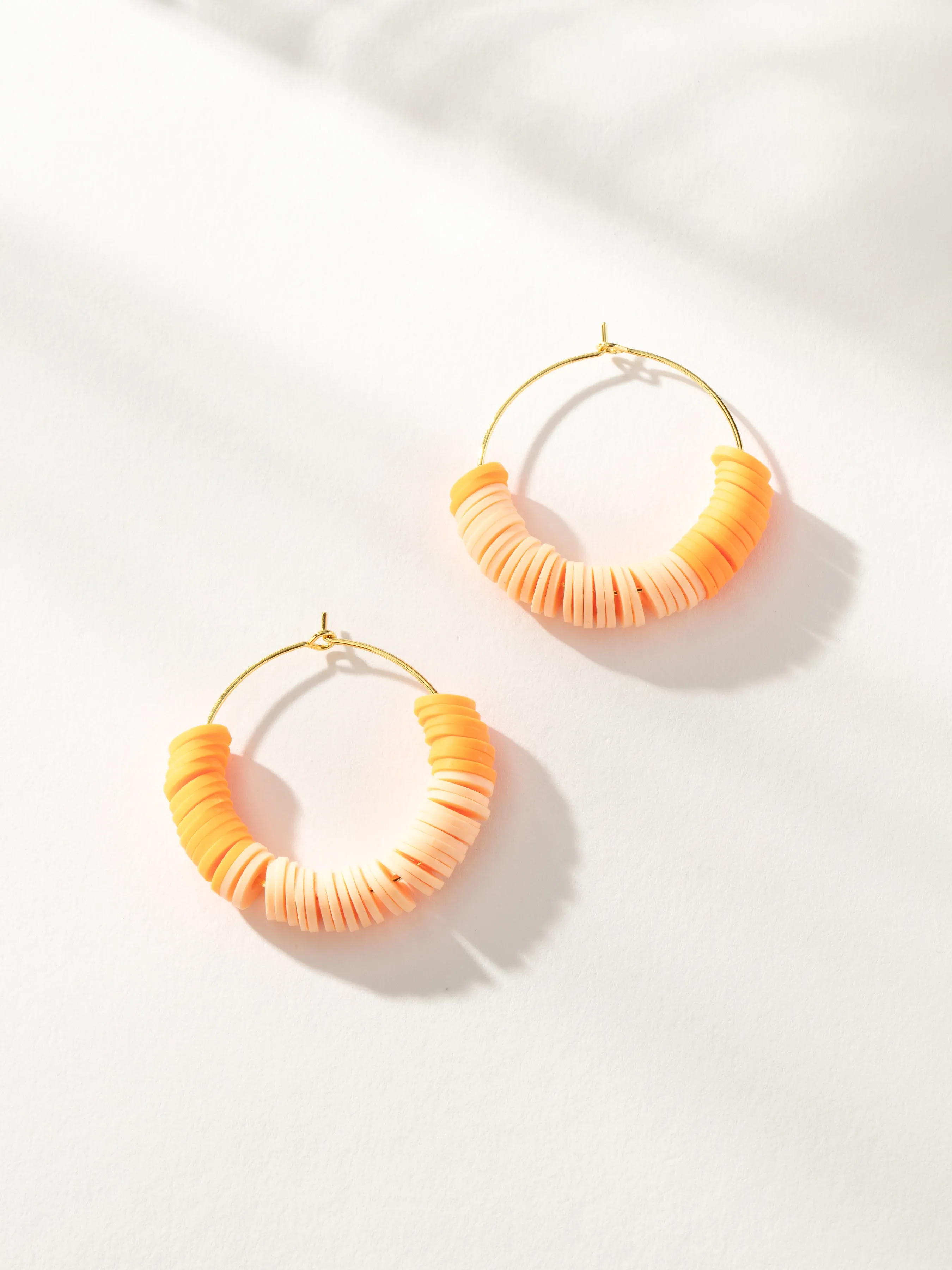 Heishi Bead Hoop Earrings
