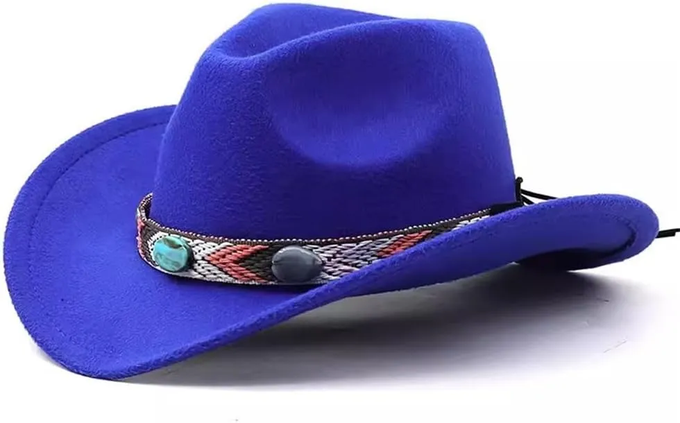Jazz Cap Decorative Cowboy Hat Jazz Hat Travel Photo Cap Fedora Hat for Women and Men