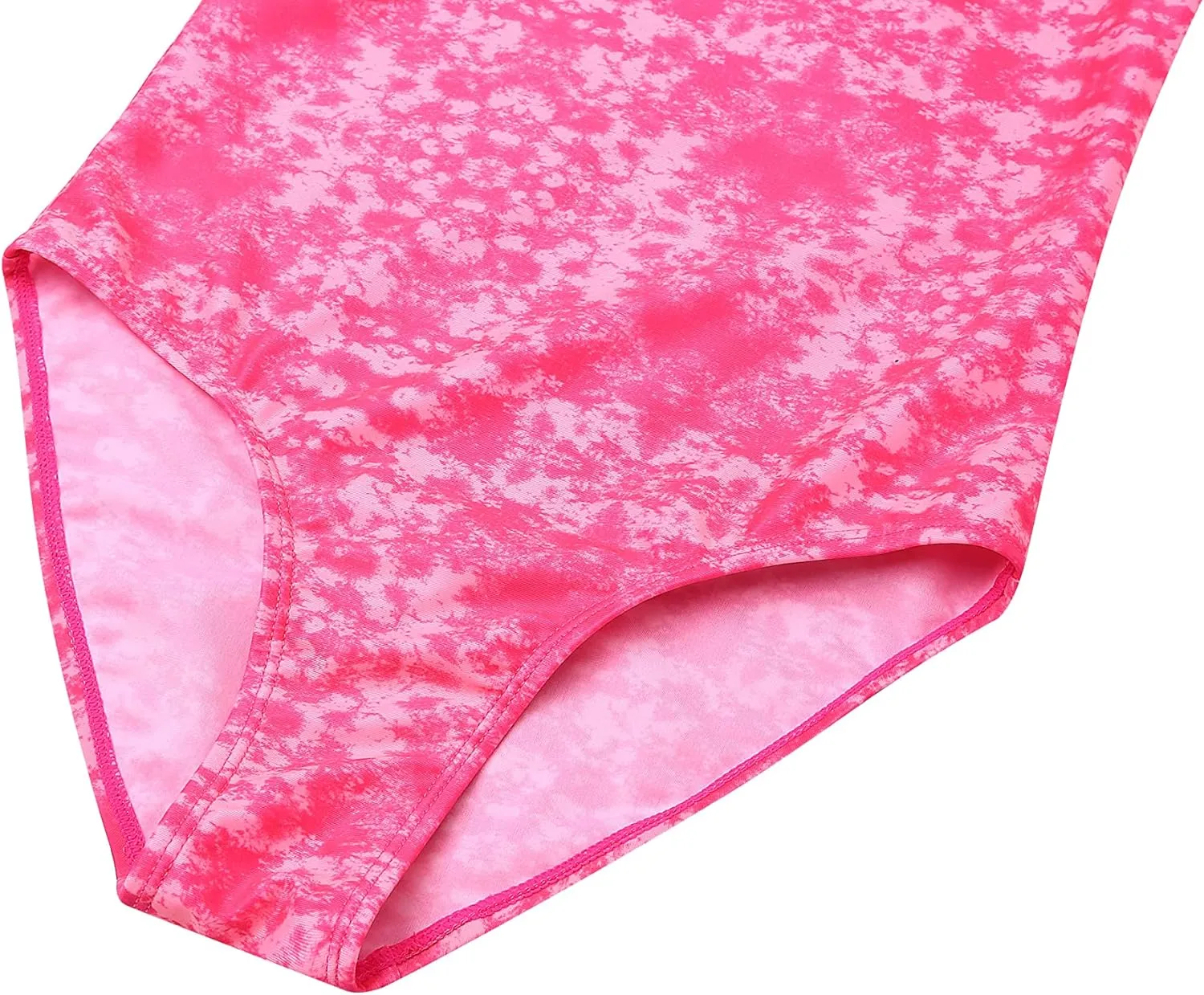 LIZENS Girls One Piece Swimsuit Beach Bathing Suit Swimwear for Kids Children Swimming Suit