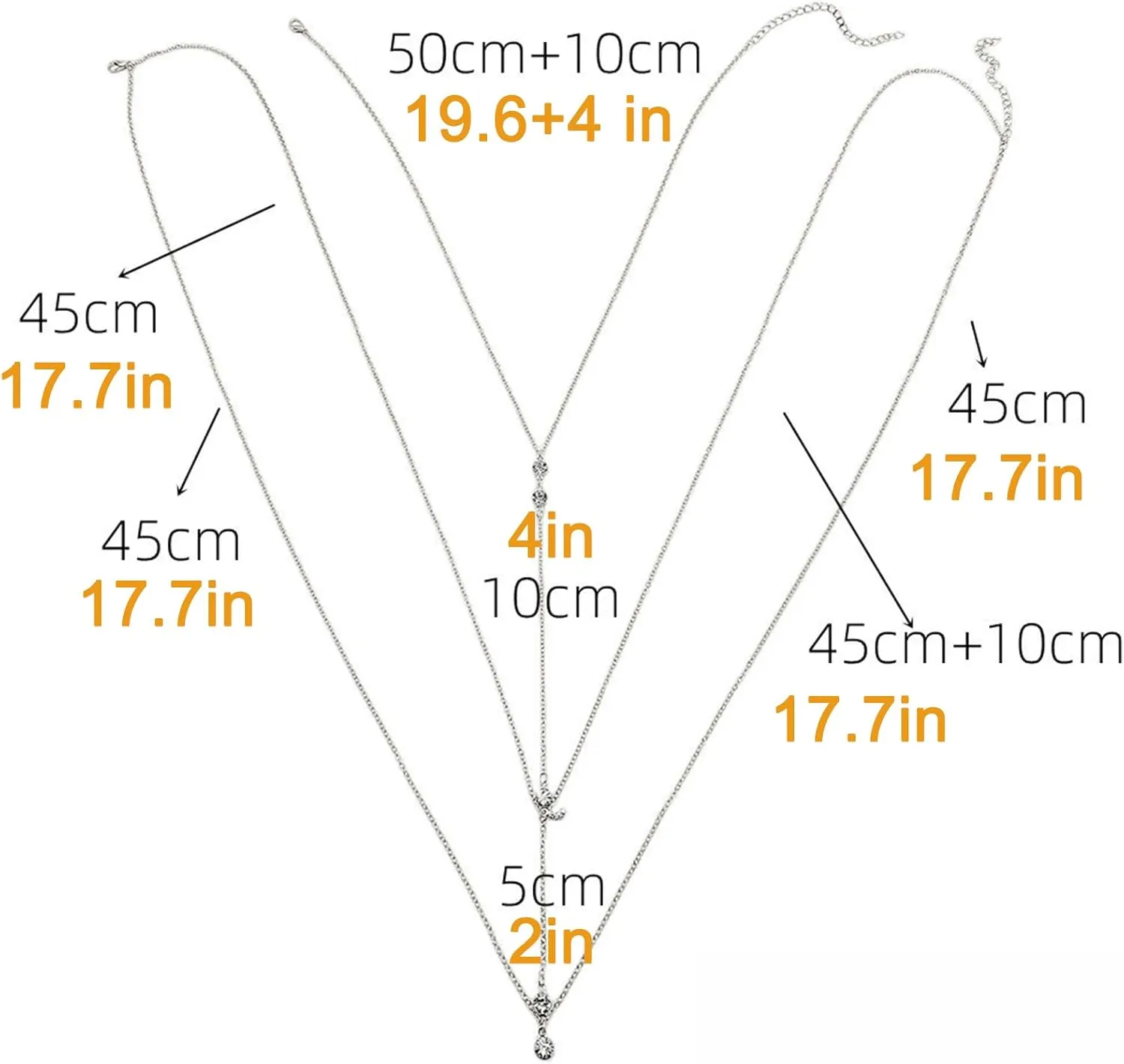 MODRSA Body Chain Belly Chain Silver Gold Waist Chain Body Chain Jewelry for Women Body Jewelry for Women Waist Chains Belly Chains for Women Chain Bra Lingerie