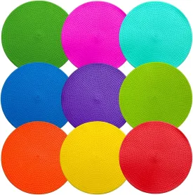 Non Slip Agility Marker Aggregate Dots 9 inch 9 Color Floor Dot Marker for Classroom Dance Sports Football Basketball Speed Agility Training