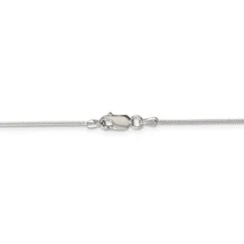 Sterling Silver 1mm Round Snake Chain