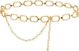 TOPACC Metal Link Chain Belt for Women Waist Chains Chunky Thick Chain Belt for Dresses Jeans