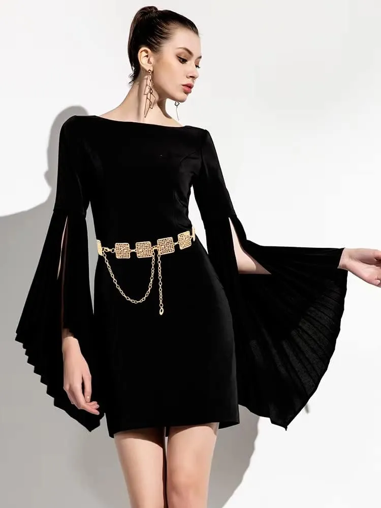 TOPACC Metal Link Chain Belt for Women Waist Chains Chunky Thick Chain Belt for Dresses Jeans