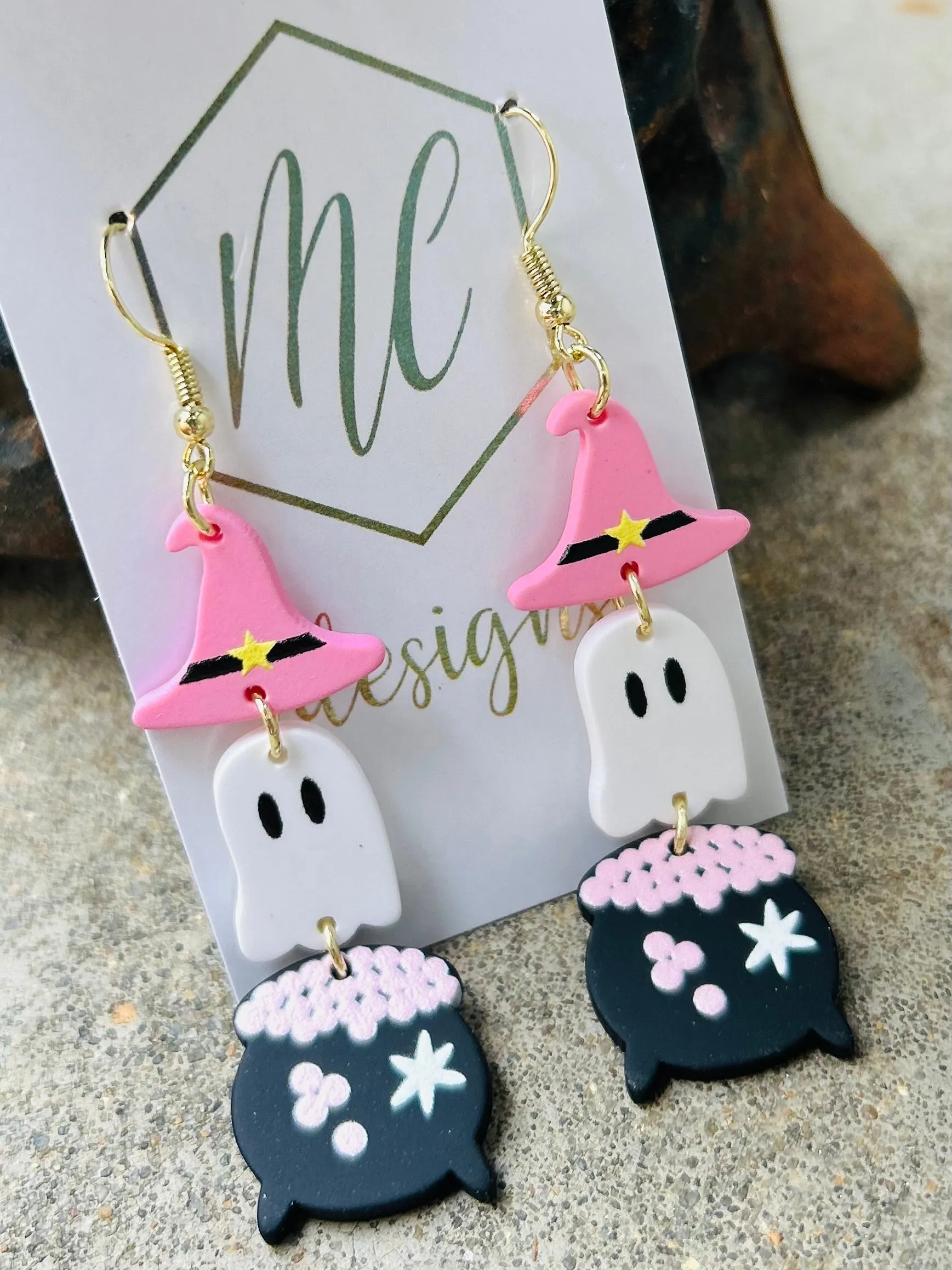 Triple Halloween Dangle Earrings