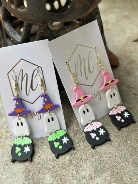 Triple Halloween Dangle Earrings