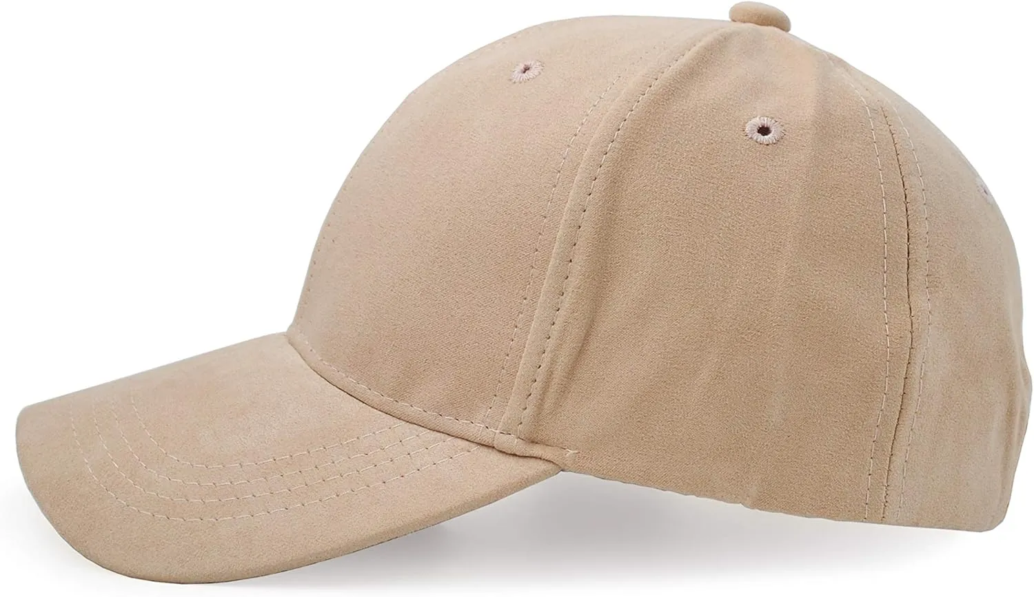 UltraKey Suede Baseball Cap, Unisex Faux Suede Leather Classic Adjustable Plain Hat Baseball Cap