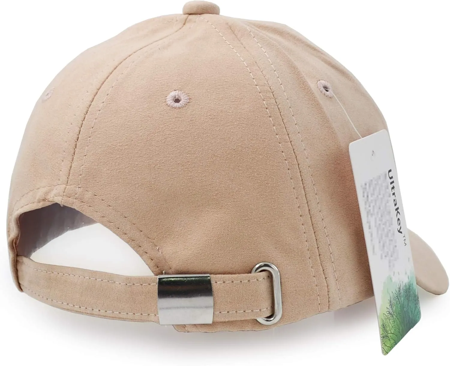 UltraKey Suede Baseball Cap, Unisex Faux Suede Leather Classic Adjustable Plain Hat Baseball Cap