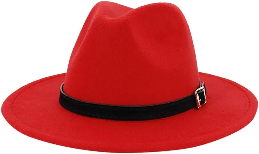 Unisex Classic 20s Fedora Hat with and Men & Women Casual Jazz Cap Vintage Panama Hat for Men 1920s
