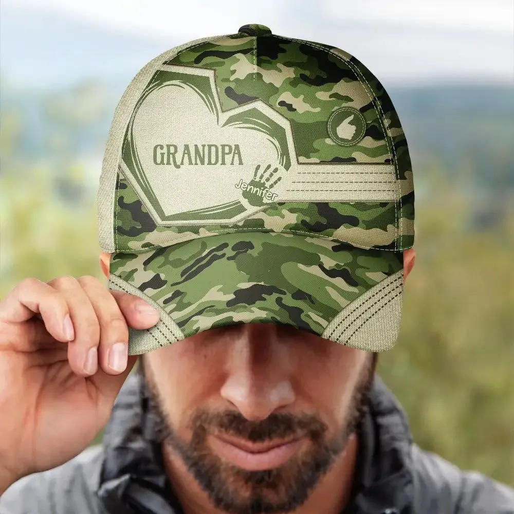 WANDER PRINTS Custom for Grandpa Dad - Personalized Classic Cap