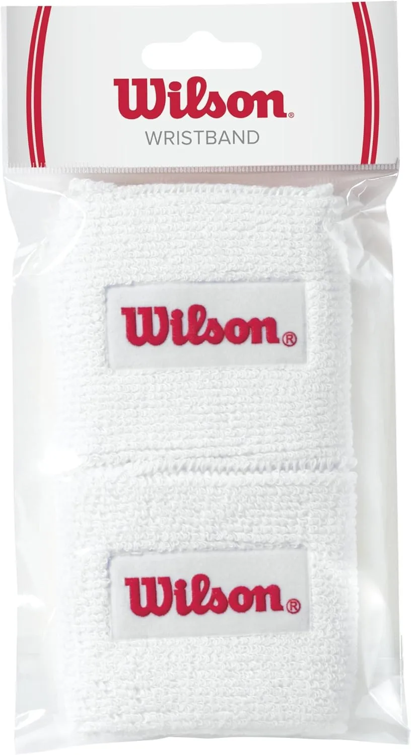 WILSON Wristbands, White